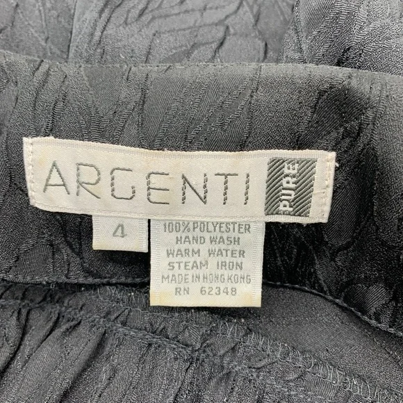 Argenti Pure Black Vintage Long Sleeve Dress - Picture 5 of 5